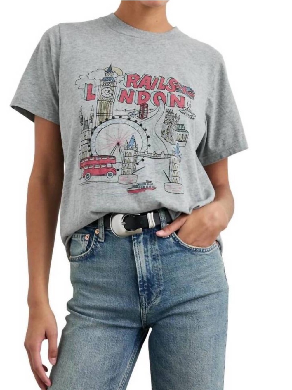 RAILS London Boyfriend Cotton T shirt Small NWT